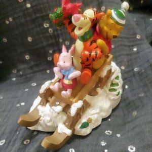 1996 Disney Pooh Winter Wonderland Stocking Holder